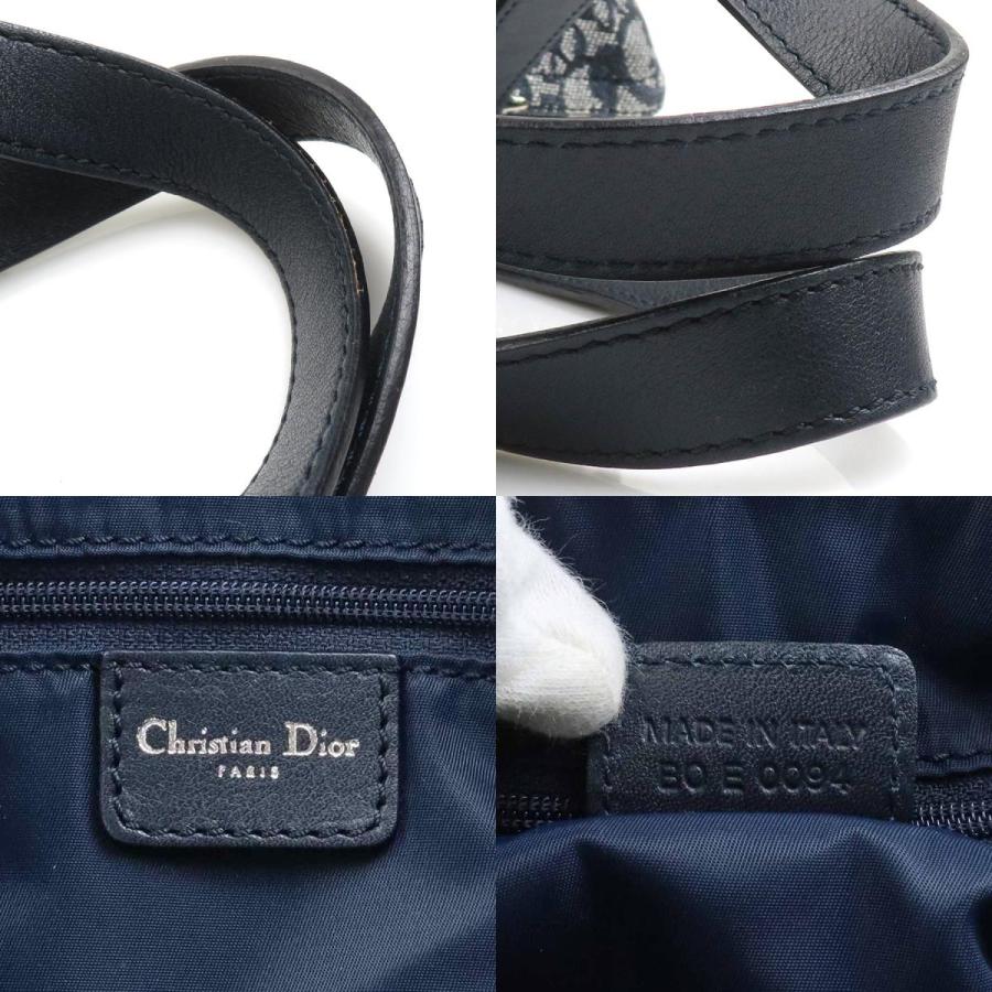 クリスチャン・ディオール トロッター キャンバス ハンドバッグ ネイビー クリスチャンディオール Christian Dior ハンドバッグ トロッター