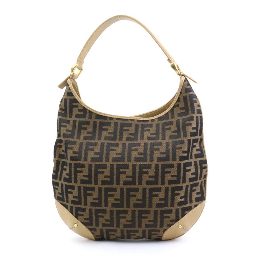 FENDI（フェンディ） ショルダーバッグ ズッカ キャンバス/レザー