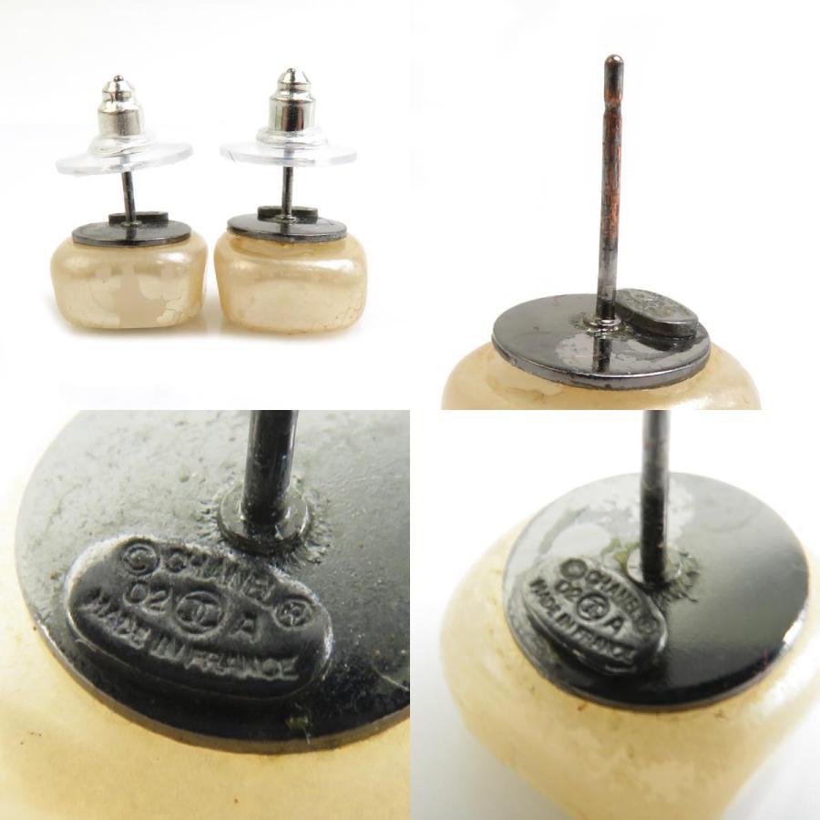 CHANEL（シャネル） ピアス ココマーク フェイクパール/メタル オフ