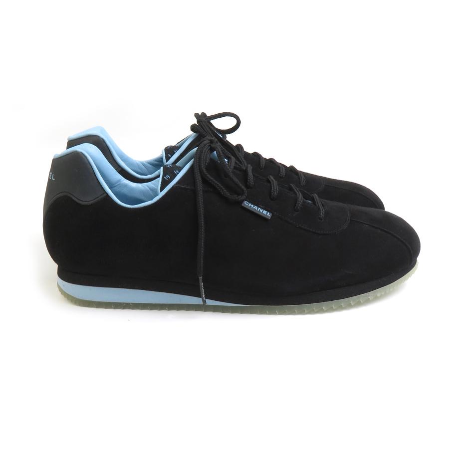 【美品】CHANEL シャネル　ココマーク スエード スニーカー CHANEL（シャネル） スニーカー ココマーク スエード ブラック/ブルー