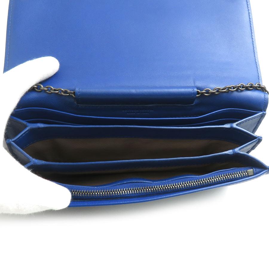 BOTTEGAVENETA ボッテガヴェネタ イントレチャート ウォレットチェーン ブルー 14067 レディース【中古】 e59741a ボッテガヴェネタ BOTTEGAVENETA ウォレットチェーン イントレチャート