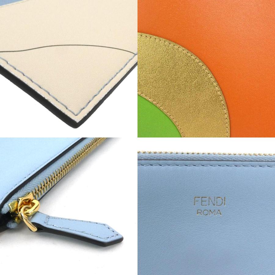 FENDI（フェンディ） ポーチ クラッチバッグ レザー マルチカラー