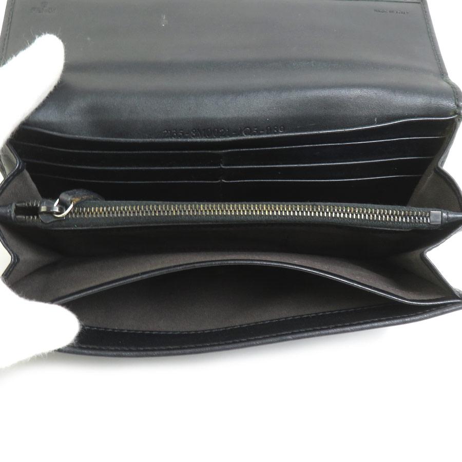 FENDI（フェンディ） 長財布 ズッキーノ キャンバス/レザー ブラック