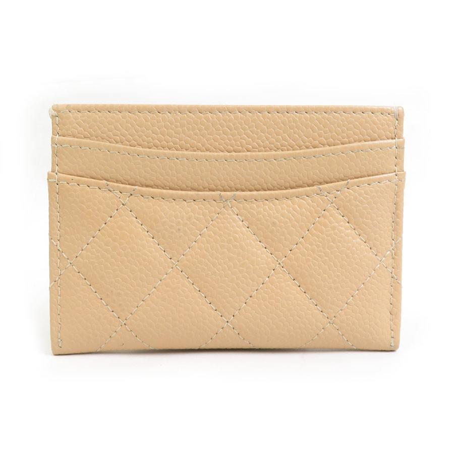 CHANEL シャネル カードケース マトラッセ キャビアスキンレザー