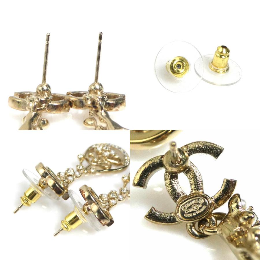 CHANEL シャネル ピアス ココマーク メタル/ラインストーン