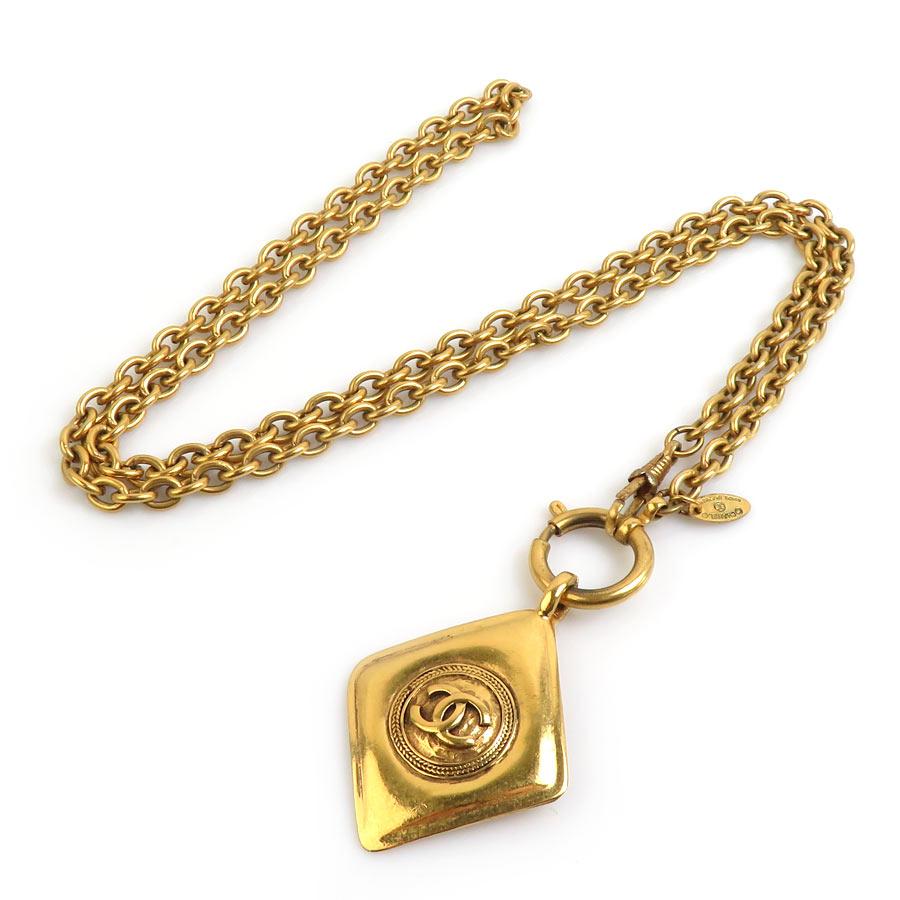 シャネル CHANEL ココマーク ネックレス ゴールド メタル アクセサリー 