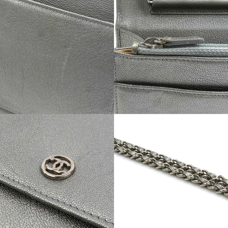 シャネル　斜めがけ　バッグ　ウォレット CHANEL マトラッセ チェーンウォレット 2017年頃 ショルダーバッグ