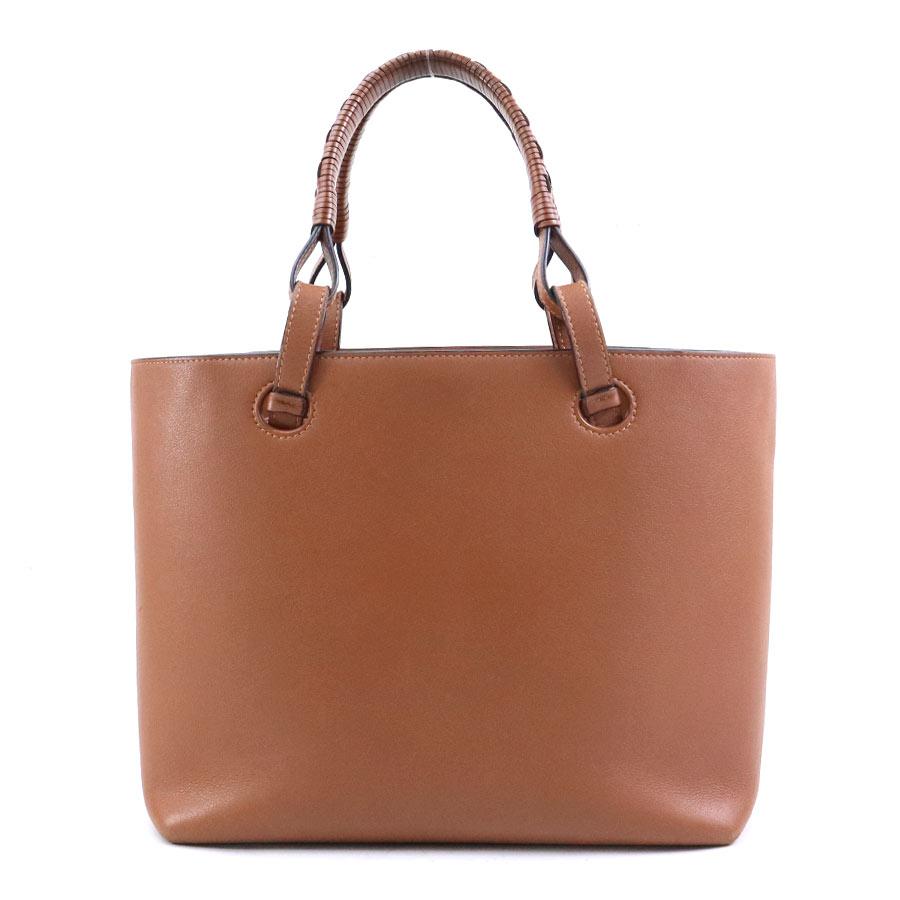 【美品】Loewe ハンドバッグ ブラウン レザー アナグラム ロエベ LOEWE（ロエベ） ハンドバッグ ショルダーバッグ アナグラム レザー