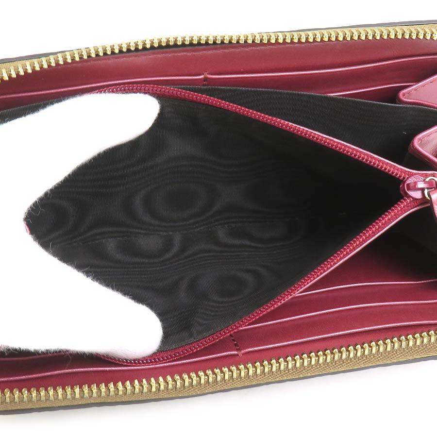 GUCCI（グッチ） ラウンドファスナー長財布 マイクログッチシマ レザー