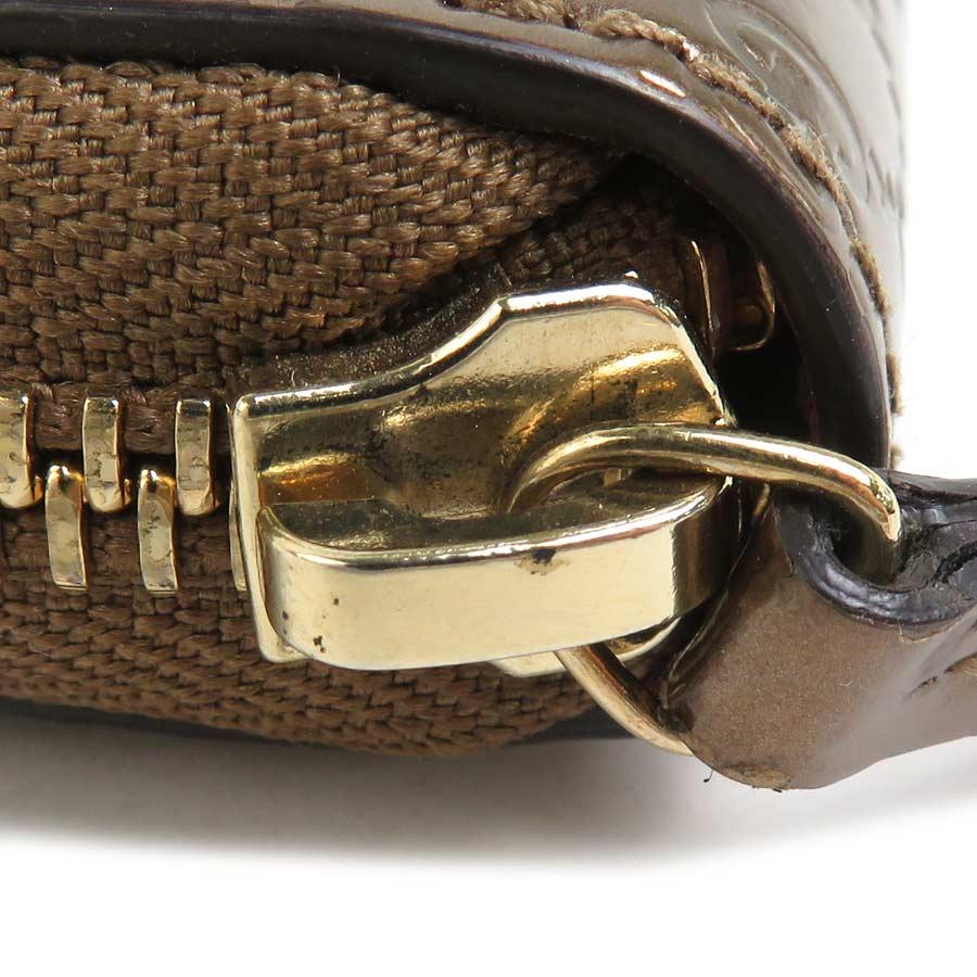 GUCCI（グッチ） ラウンドファスナー長財布 マイクログッチシマ レザー