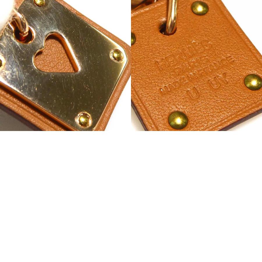 HERMES（エルメス） ピアス アス ドゥ クール GP/レザー ピンク