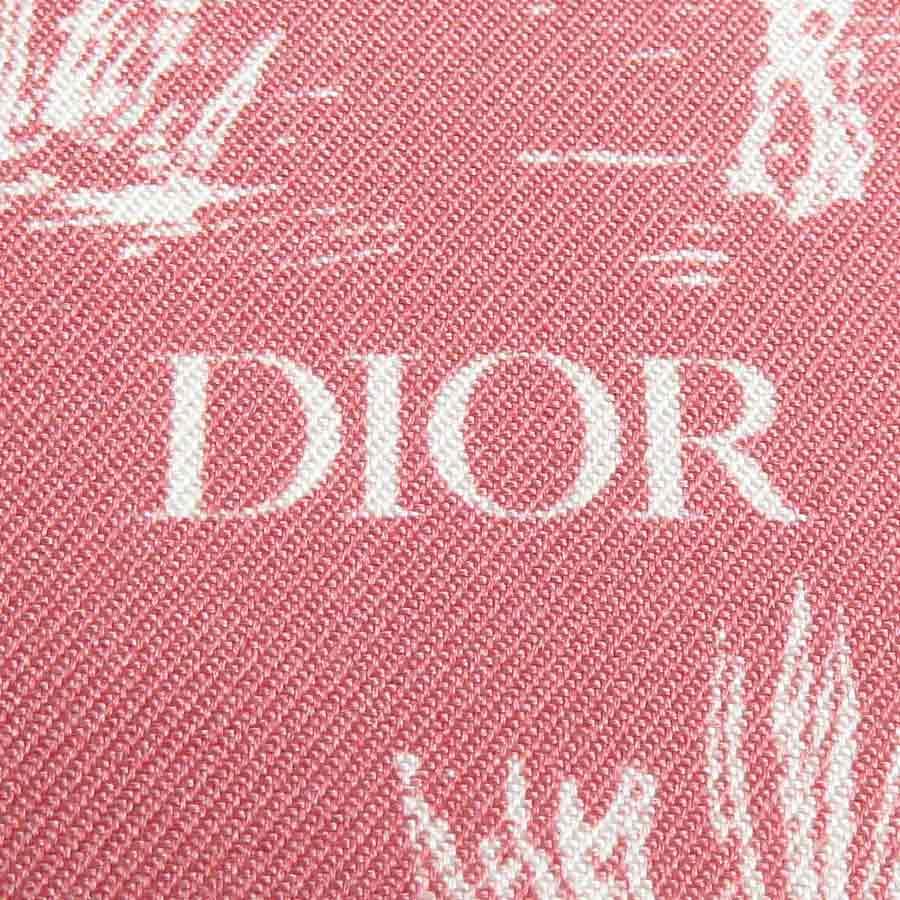 ディオール Dior スカーフ x Cactus Jack シルク ピンク/ホワイト