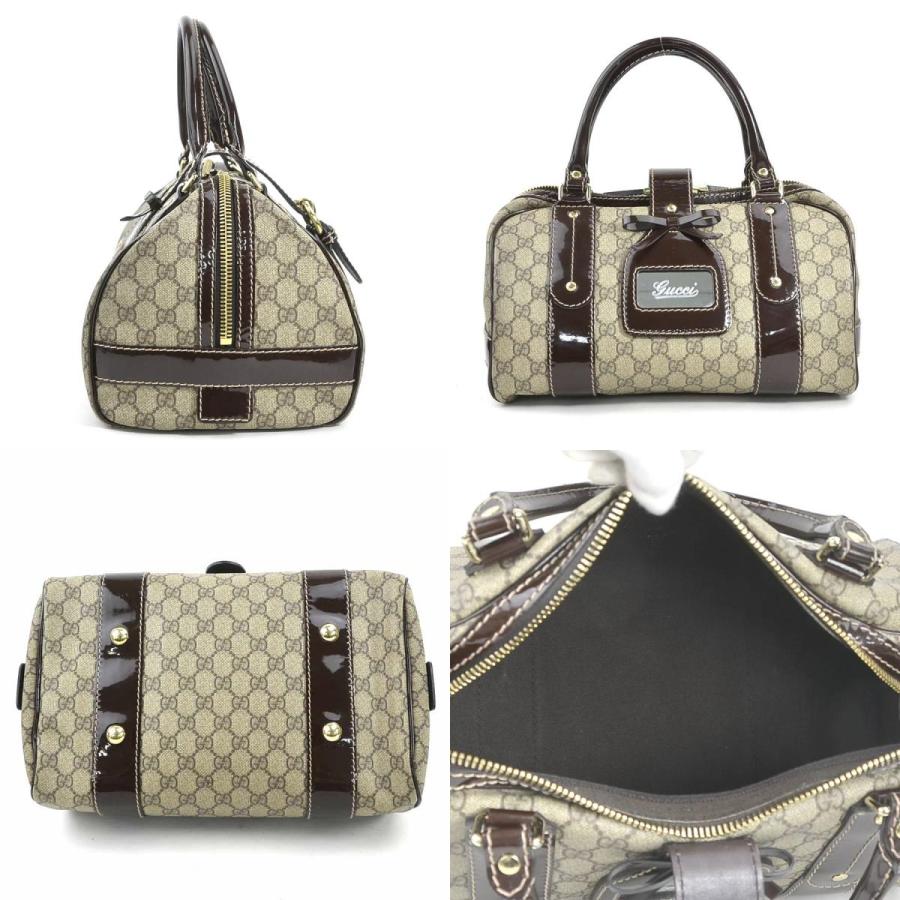 GUCCI（グッチ） ハンドバッグ GGスプリームキャンバス/パテントレザー