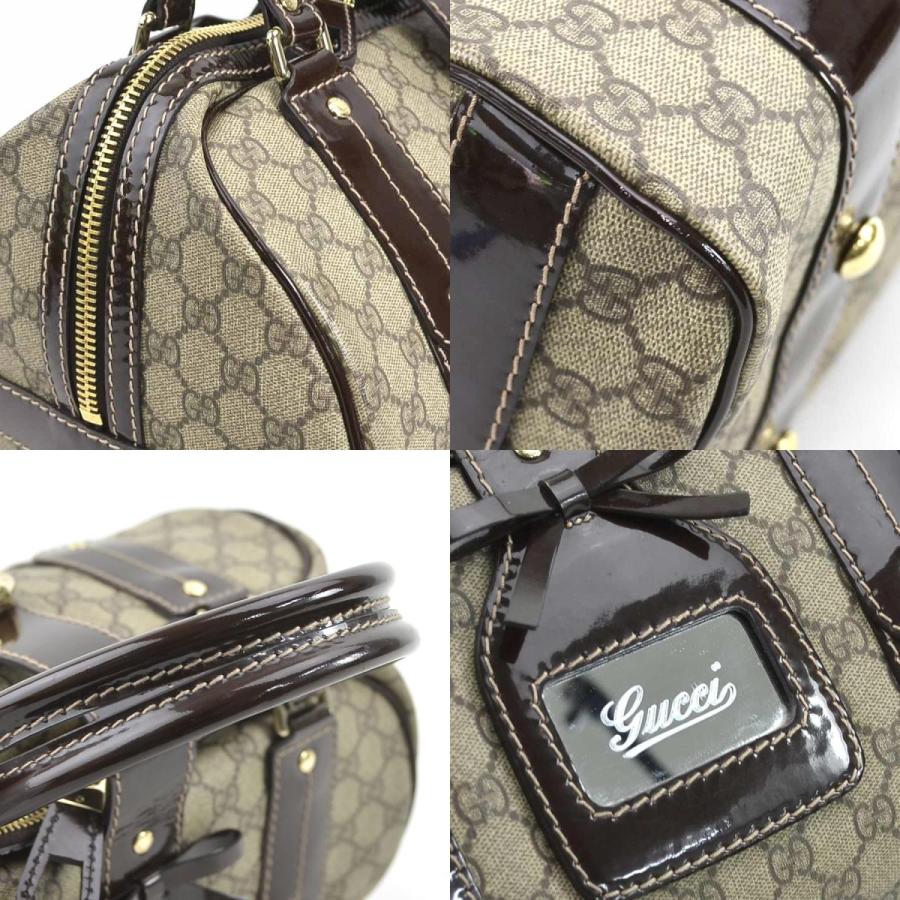 GUCCI（グッチ） ハンドバッグ GGスプリームキャンバス/パテントレザー