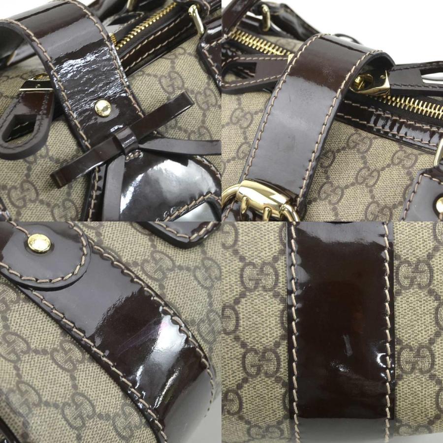 GUCCI（グッチ） ハンドバッグ GGスプリームキャンバス/パテントレザー