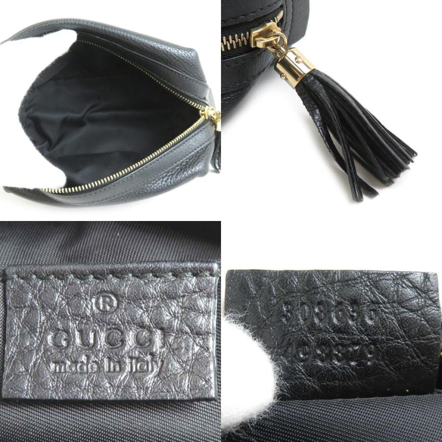 GUCCI インターロッキング　ポーチ付き GUCCI（グッチ） ポーチ インターロッキングG レザー ブラック
