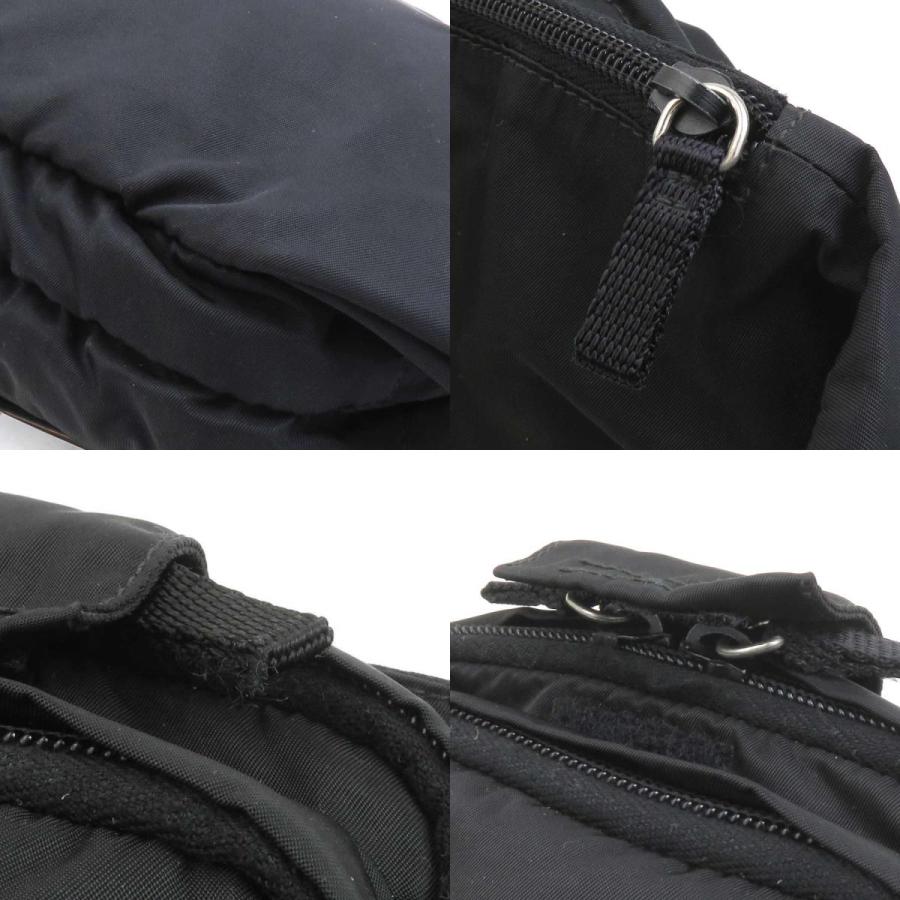 ★美品★PRADA プラダ ボディバッグ　 ナイロン　レザー　ブラック PRADA（プラダ） ボディバッグ ウエストバッグ ナイロン ブラック