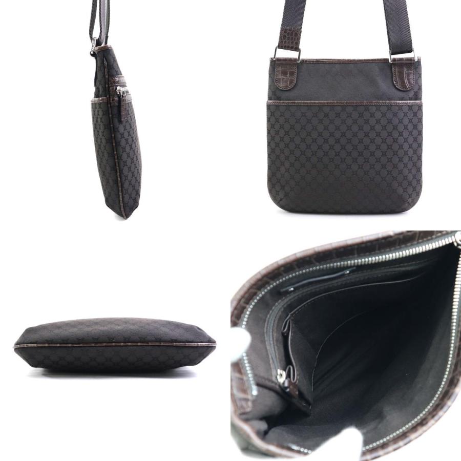 CELINE セリーヌ 斜め掛けショルダーバッグ マカダム キャンバス