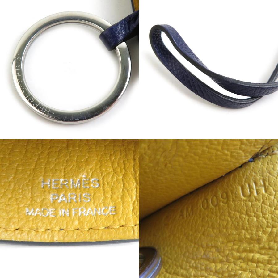 HERMES（エルメス） チャーム クロシェット レザー/メタル ネイビー