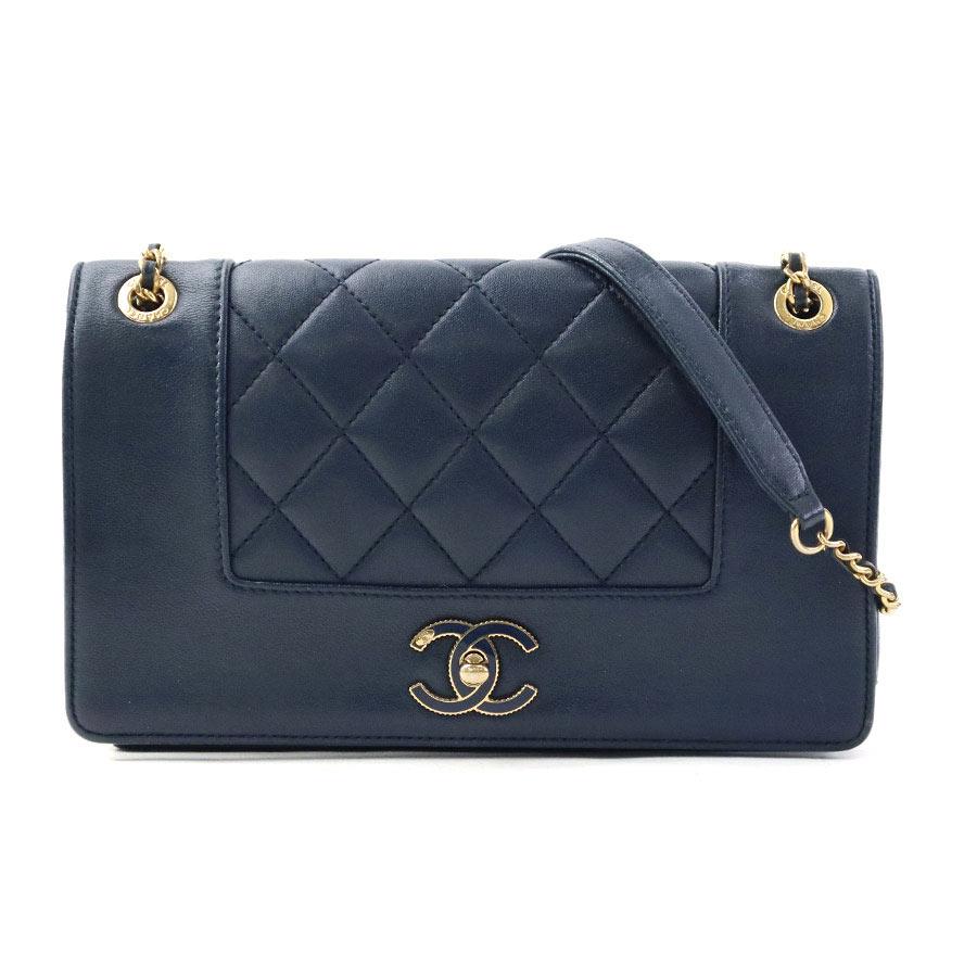 CHANEL（シャネル） ショルダーバッグ レザー/メタル ネイビー