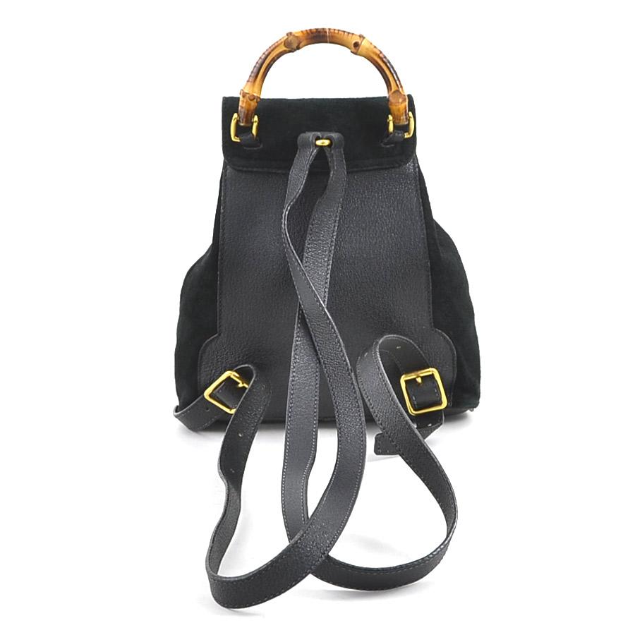 GUCCI（グッチ） リュック バンブー スエード/レザー ブラック