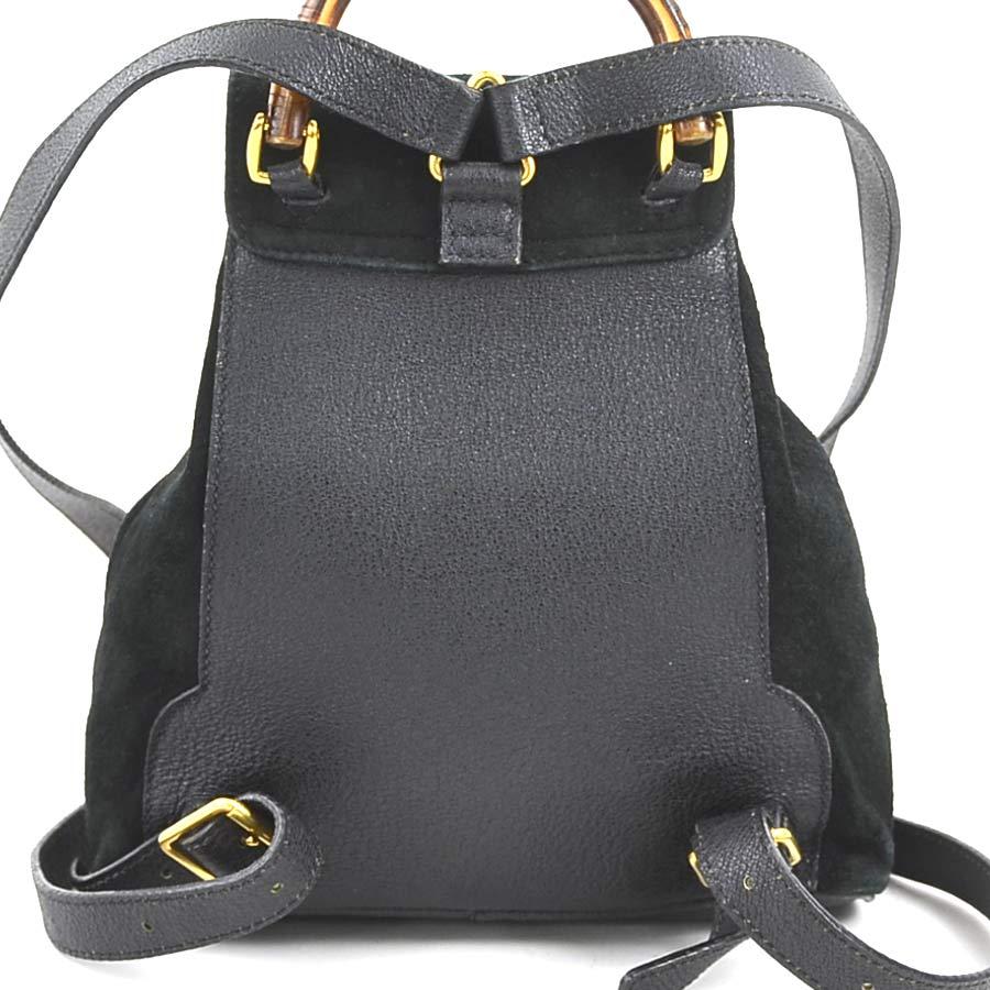 GUCCI（グッチ） リュック バンブー スエード/レザー ブラック
