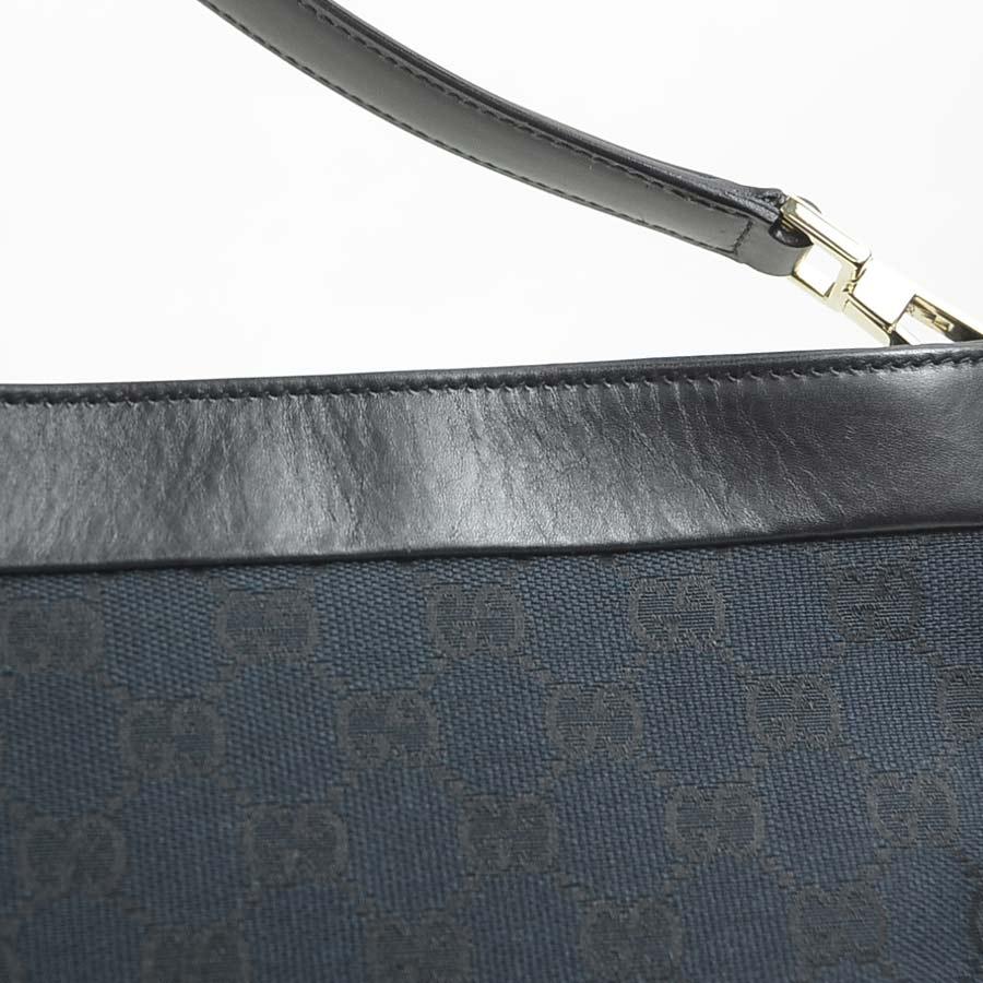 GUCCI（グッチ） ショルダーバッグ GGキャンバス/レザー ブラック