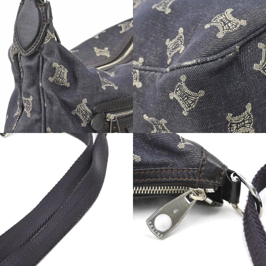 CELINE（セリーヌ） ショルダーバッグ デニム インディゴブルー