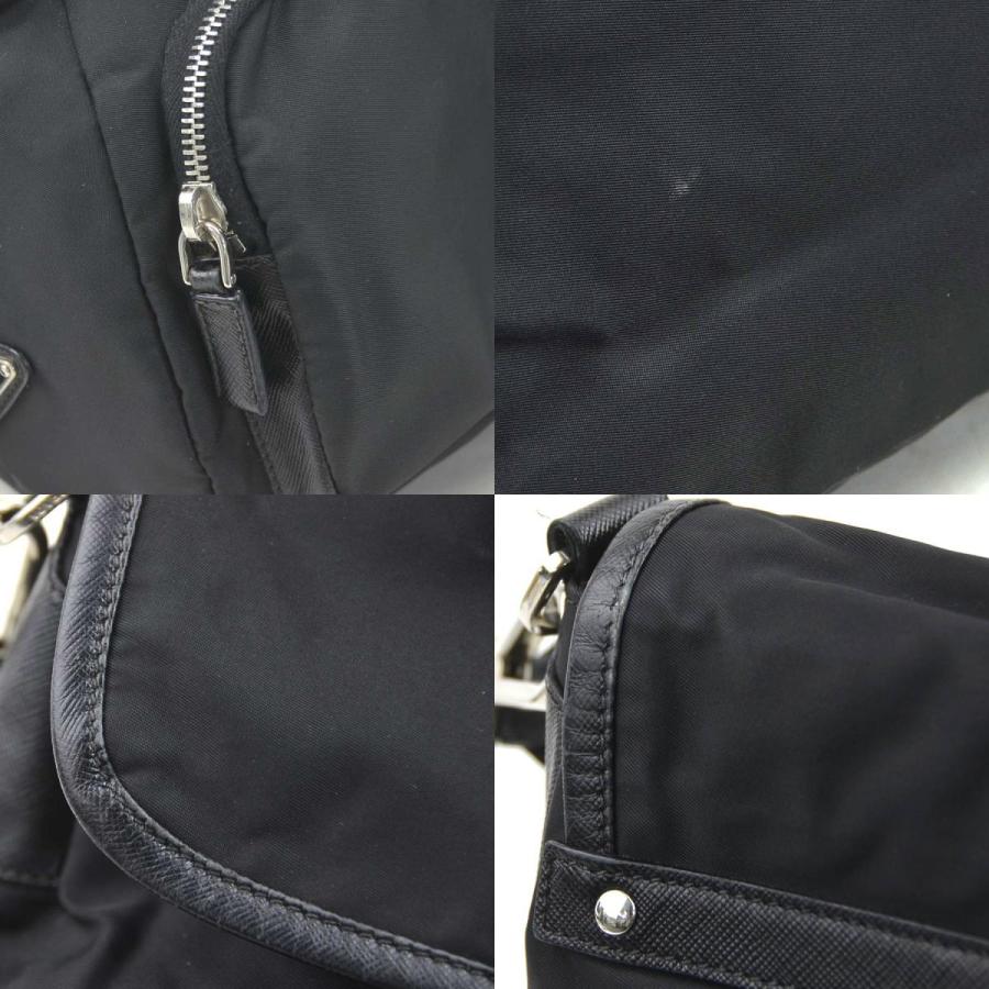 PRADA プラダ 斜め掛けショルダーバッグ ナイロン ブラック