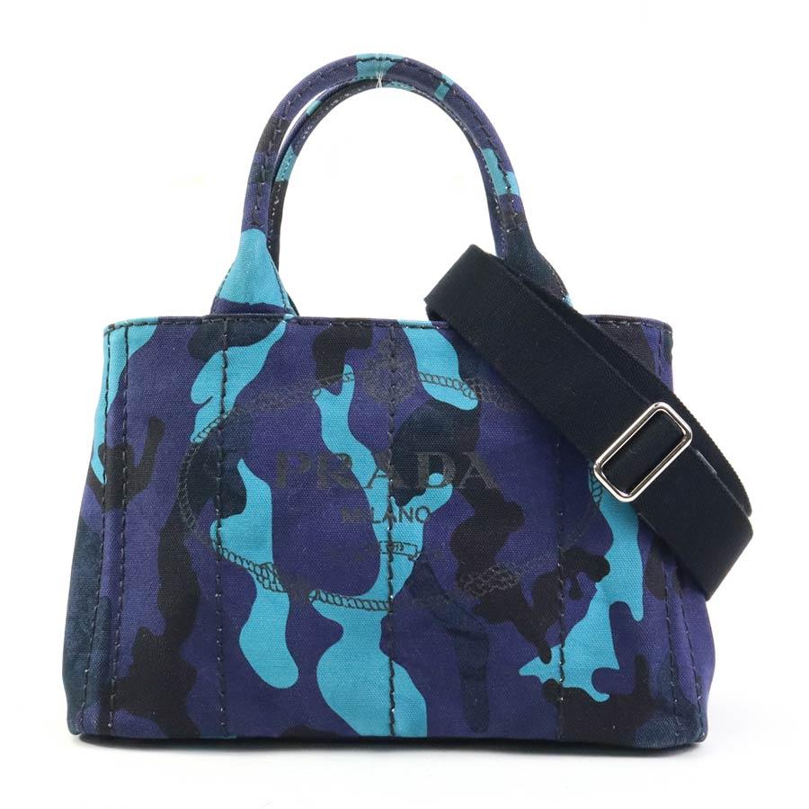 美品★ PRADA プラダ カナパ ネイビー ハンドバッグ PRADA プラダ ハンドバッグ ショルダーバッグ カナパ キャンバス