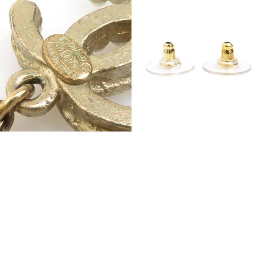 CHANEL シャネル ピアス ココマーク メタル/フェイクパール ゴールド  