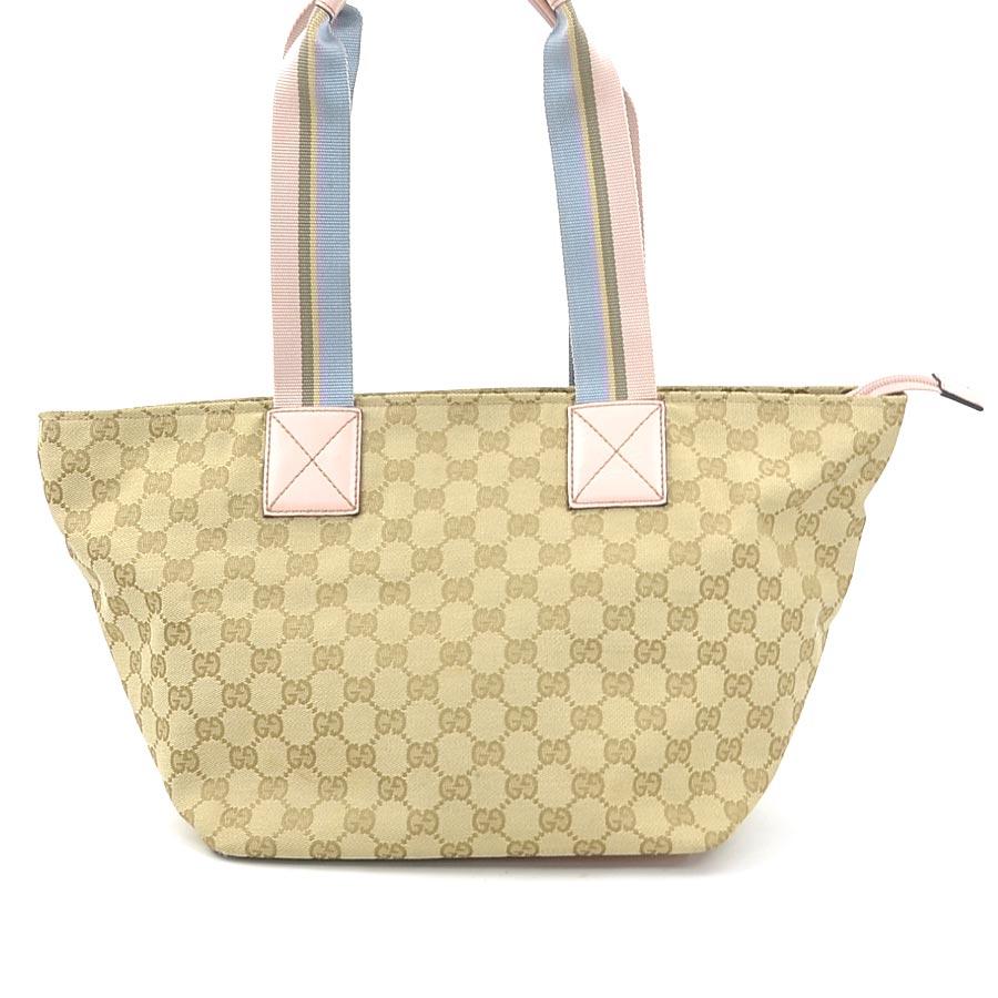 グッチ トートバッグ ショルダー GGキャンバス レザー ベージュ 肩掛け GUCCI（グッチ） ショルダーバッグ トートバッグ GGキャンバス/レザー