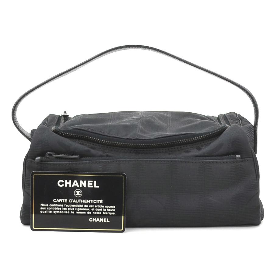 CHANELシャネル ニュートラベルライン バニティバッグ ココマーク黒Gカード CHANEL（シャネル） ハンドバッグ バニティバッグ ニュートラベル