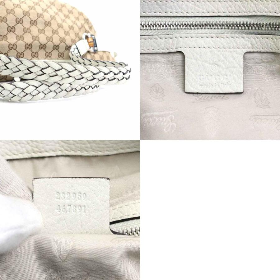 GUCCI（グッチ） ショルダーバッグ GGキャンバス/レザー ベージュ