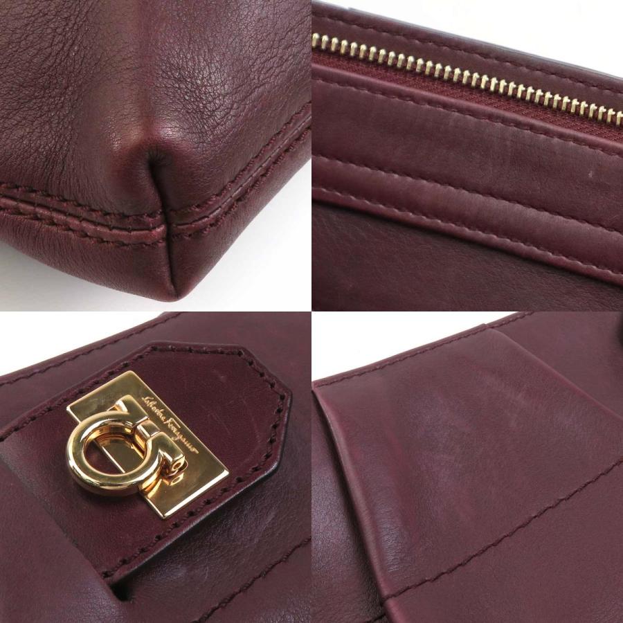 ※最終値下げです　Salvatore Ferragamo バーガンディ サルヴァトーレフェラガモ Salvatore Ferragamo ショルダーバッグ
