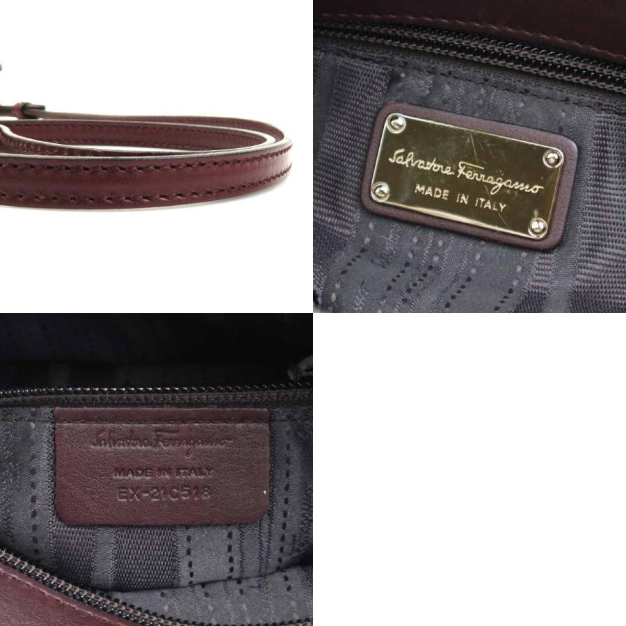 ※最終値下げです　Salvatore Ferragamo バーガンディ サルヴァトーレフェラガモ Salvatore Ferragamo ショルダーバッグ