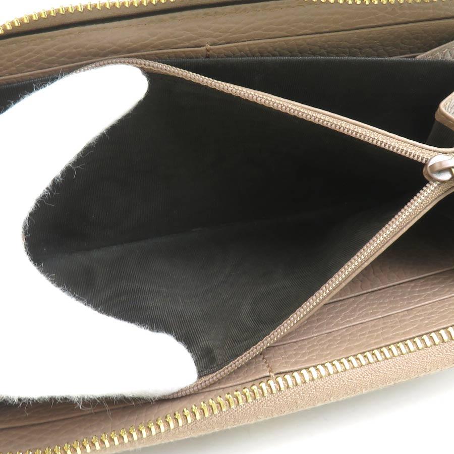 GUCCI（グッチ） ラウンドファスナー長財布 GGマーモント レザー