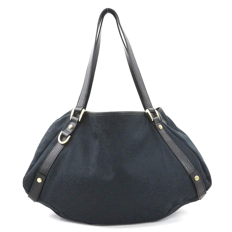 グッチ ショルダーバッグ GGキャンバス GG柄 レザー 黒 GGキャンバス グッチ （GUCCI） ナイロン×レザー GG柄 肩掛け