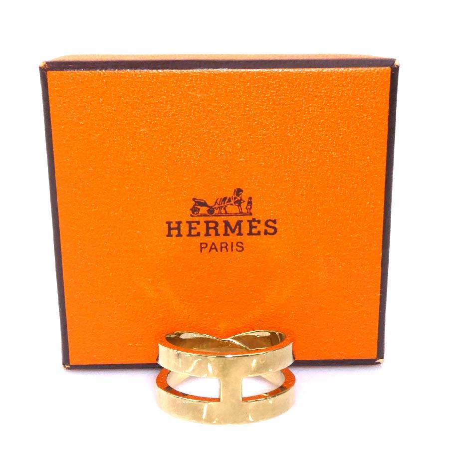 HERMES（エルメス） スカーフリング メタル ゴールド : ブランド