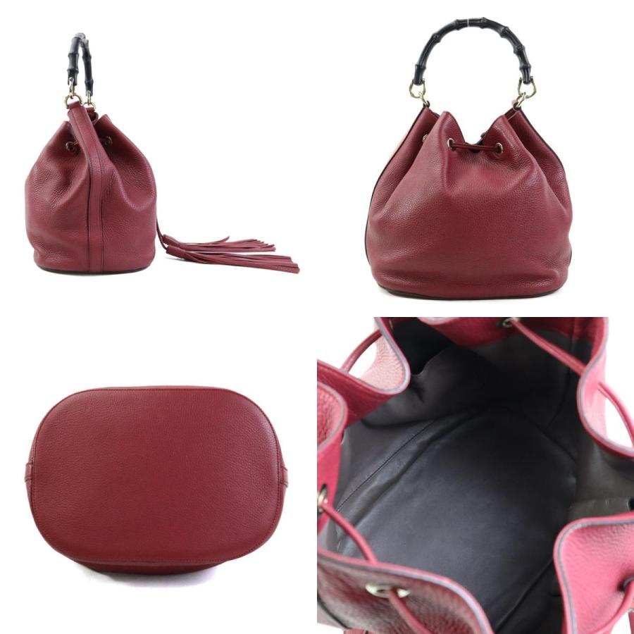 GUCCI（グッチ） ハンドバッグ ショルダーバッグ バンブー レザー