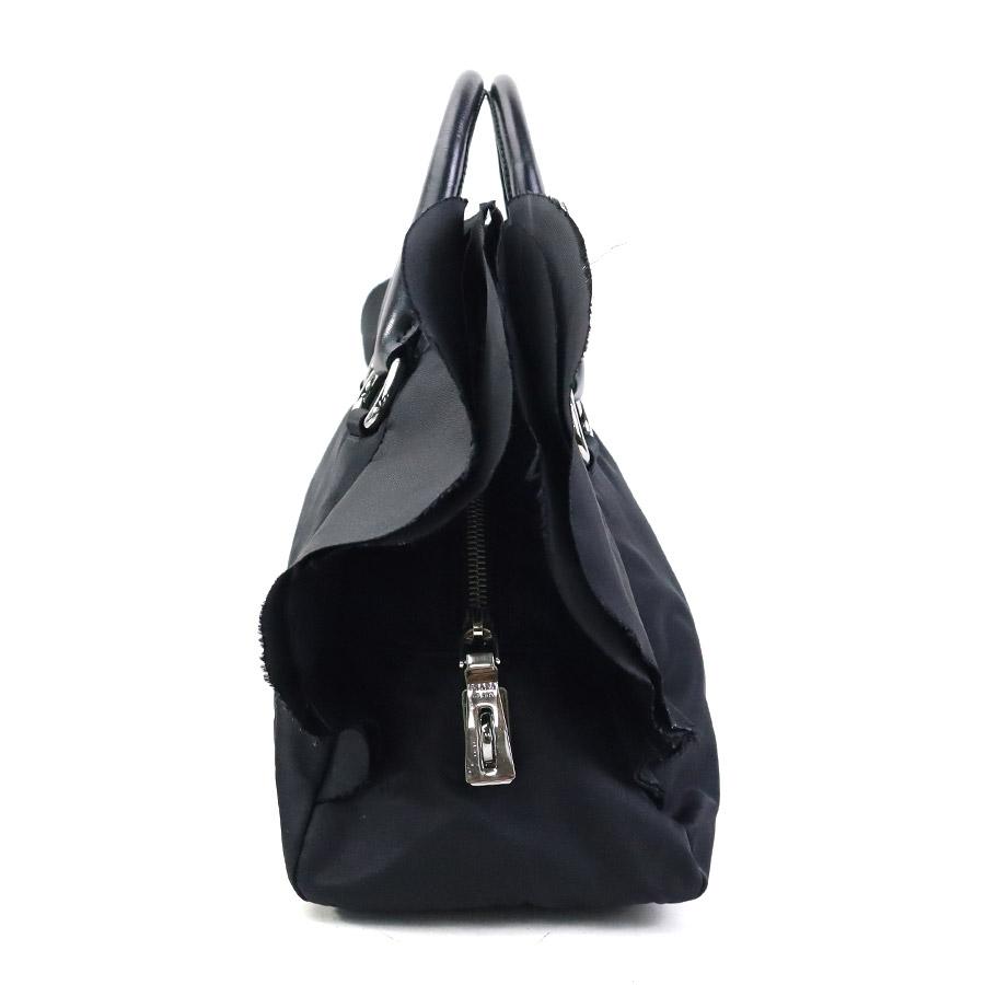 ■PRADA（プラダ）/良品 / ナイロン×レザー / ハンド /ブラック 黒 PRADA（プラダ） ハンドバッグ ナイロン/レザー ブラック : ブランド
