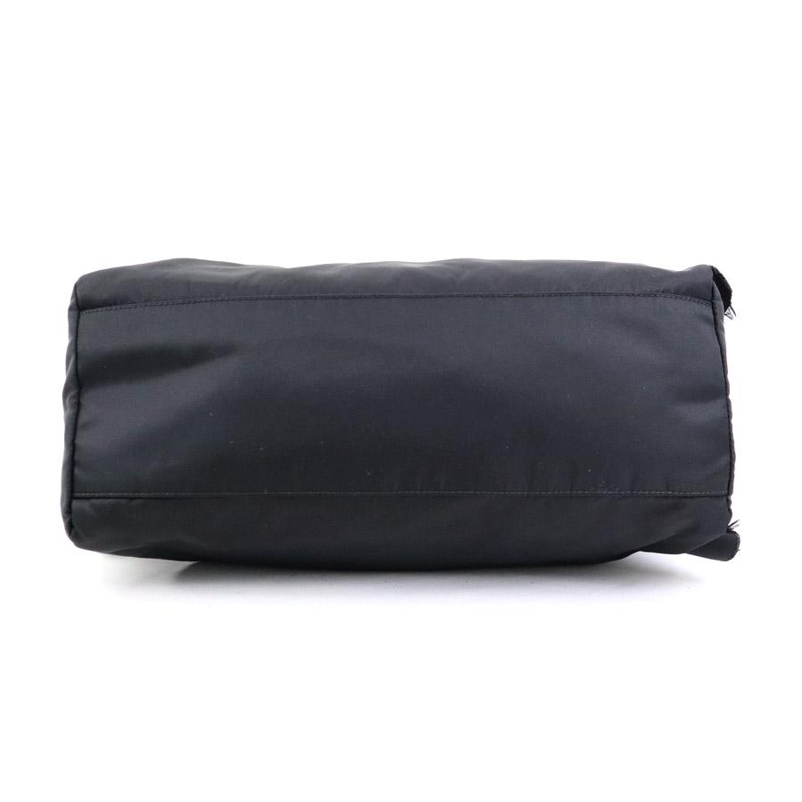 ■PRADA（プラダ）/良品 / ナイロン×レザー / ハンド /ブラック 黒 良品 PRADA プラダ 三角ロゴ プレート ナイロン テスート ミニ ハンド