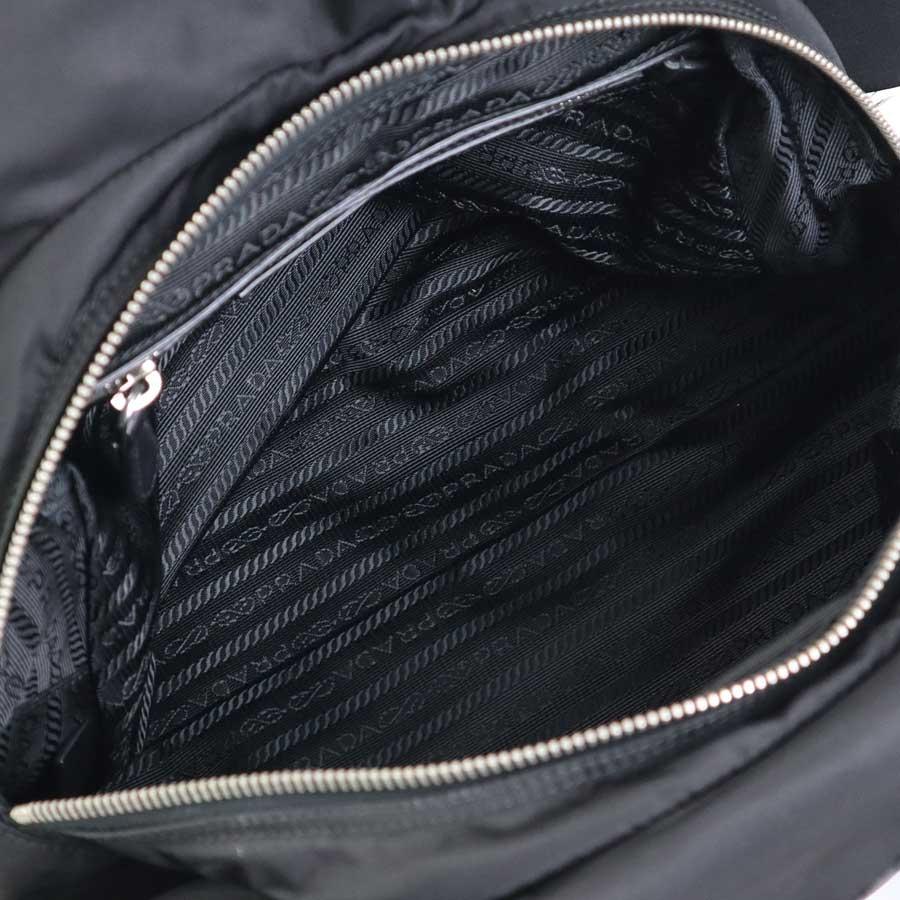 PRADA（プラダ） ハンドバッグ ナイロン/レザー ブラック : ブランド
