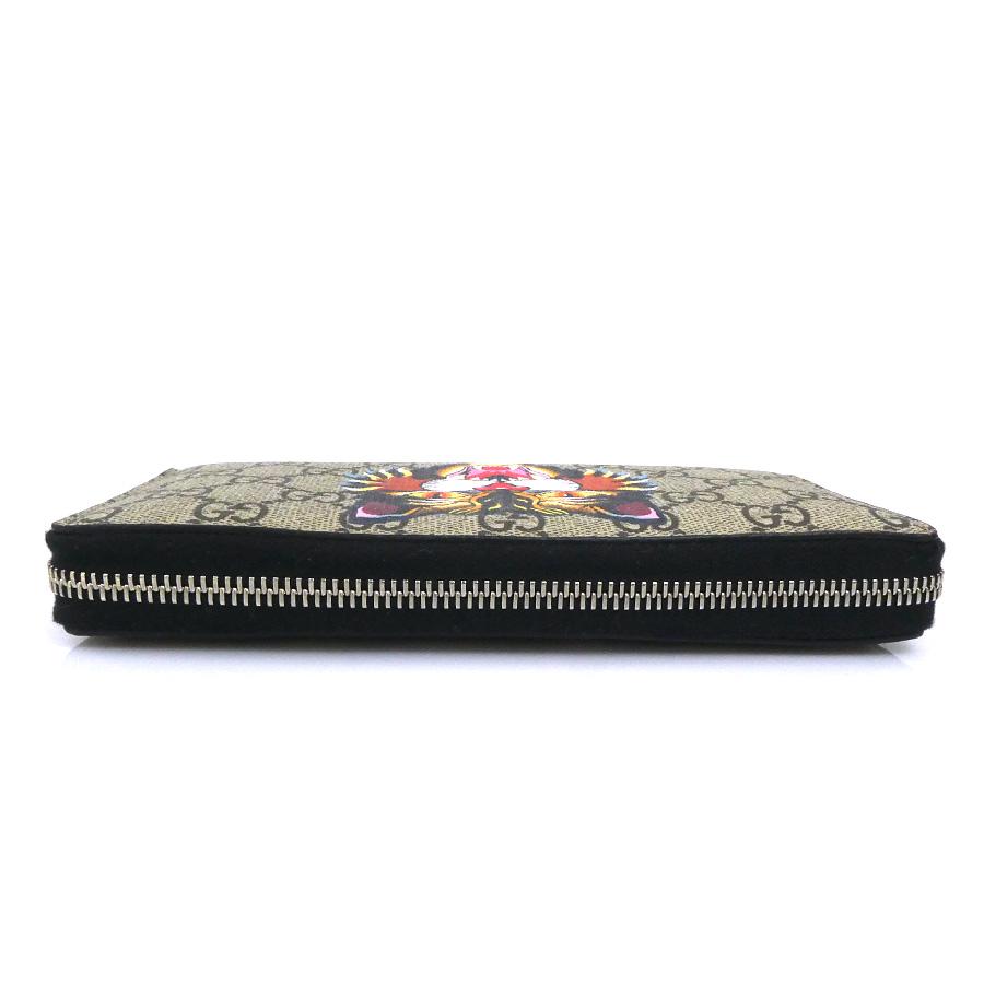 GUCCI（グッチ） ラウンドファスナー長財布 GGスプリームキャンバス