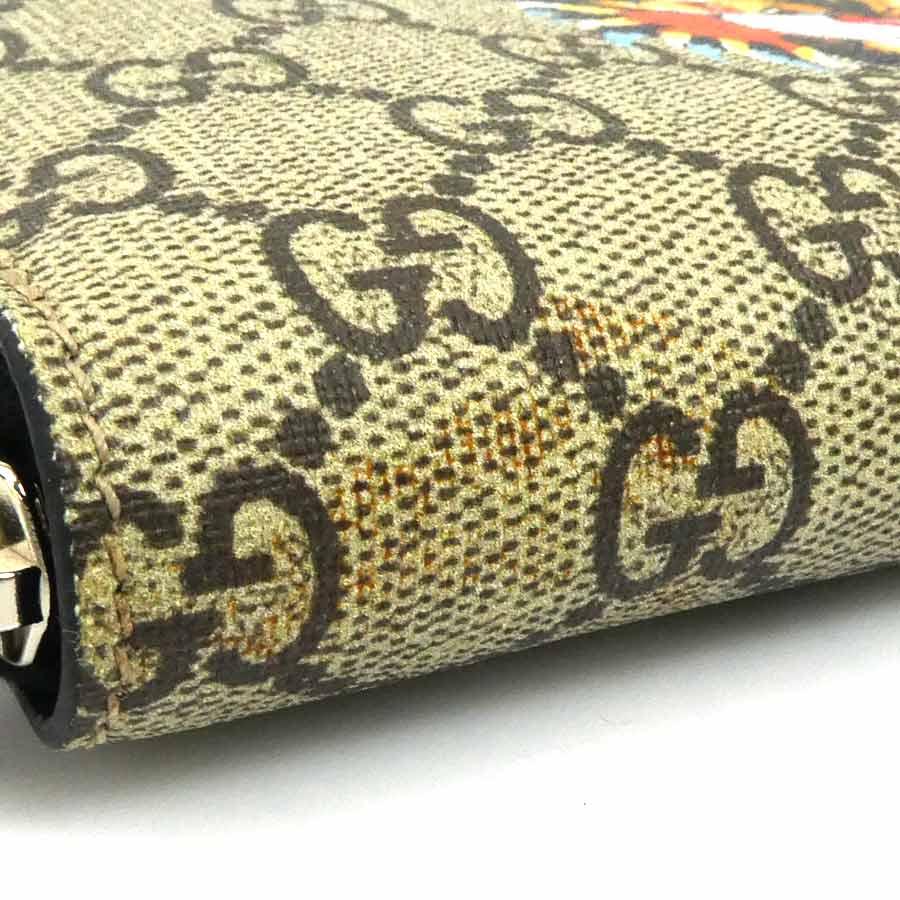 GUCCI（グッチ） ラウンドファスナー長財布 GGスプリームキャンバス