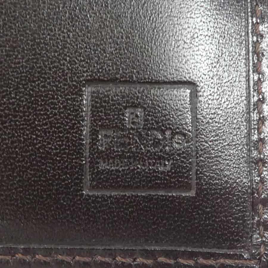 FENDI（フェンディ） 三つ折り財布 ズッカ キャンバス/レザー ブラウン