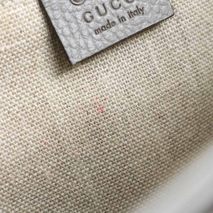 グッチ GUCCI ショルダーバッグ インターロッキングG レザー グレー_6
