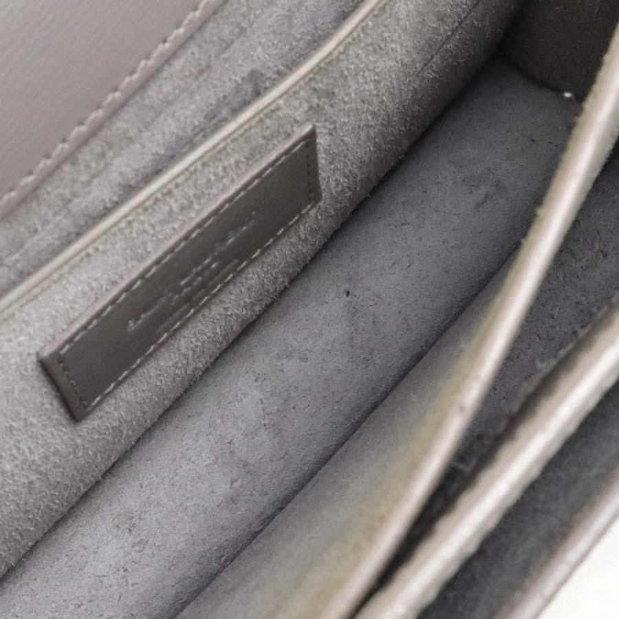 サンローラン SAINT LAURENT ショルダーバッグ レザー/メタル グレー