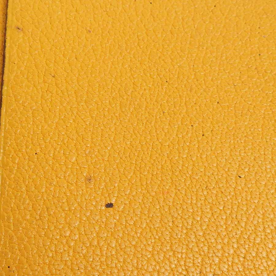エルメス HERMES 手帳カバー レザー オレンジ/イエロー_7