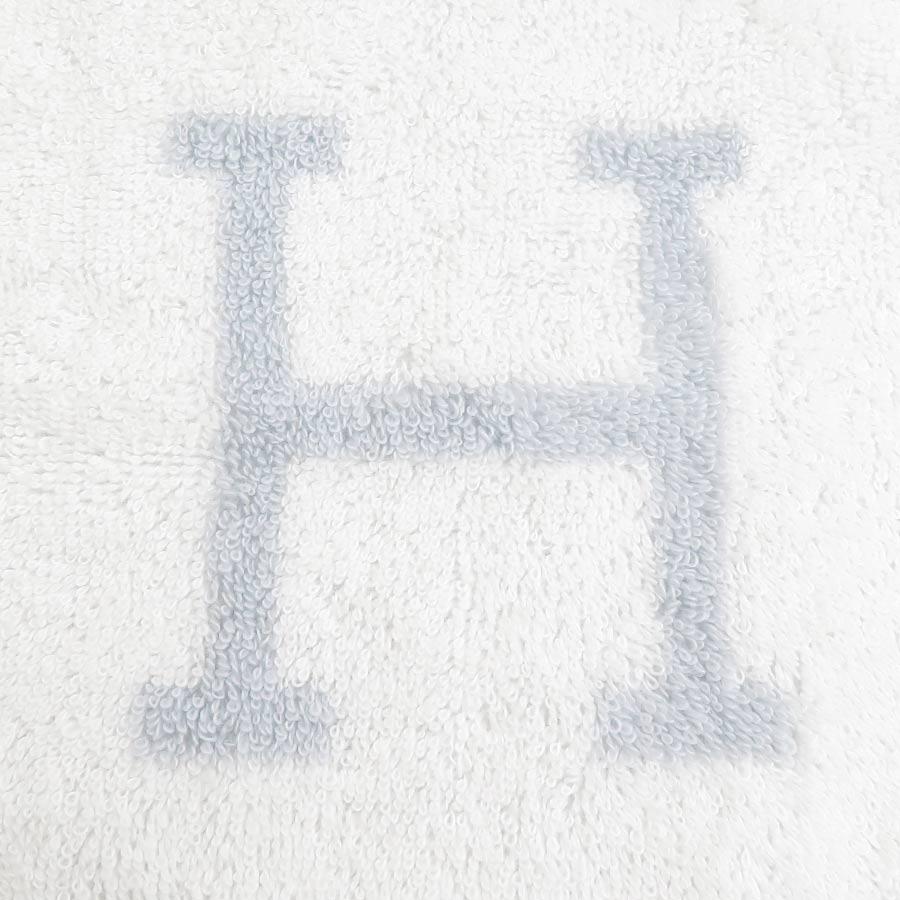 エルメス HERMES タオル バスタオル コットン ホワイト/ブルーの画像